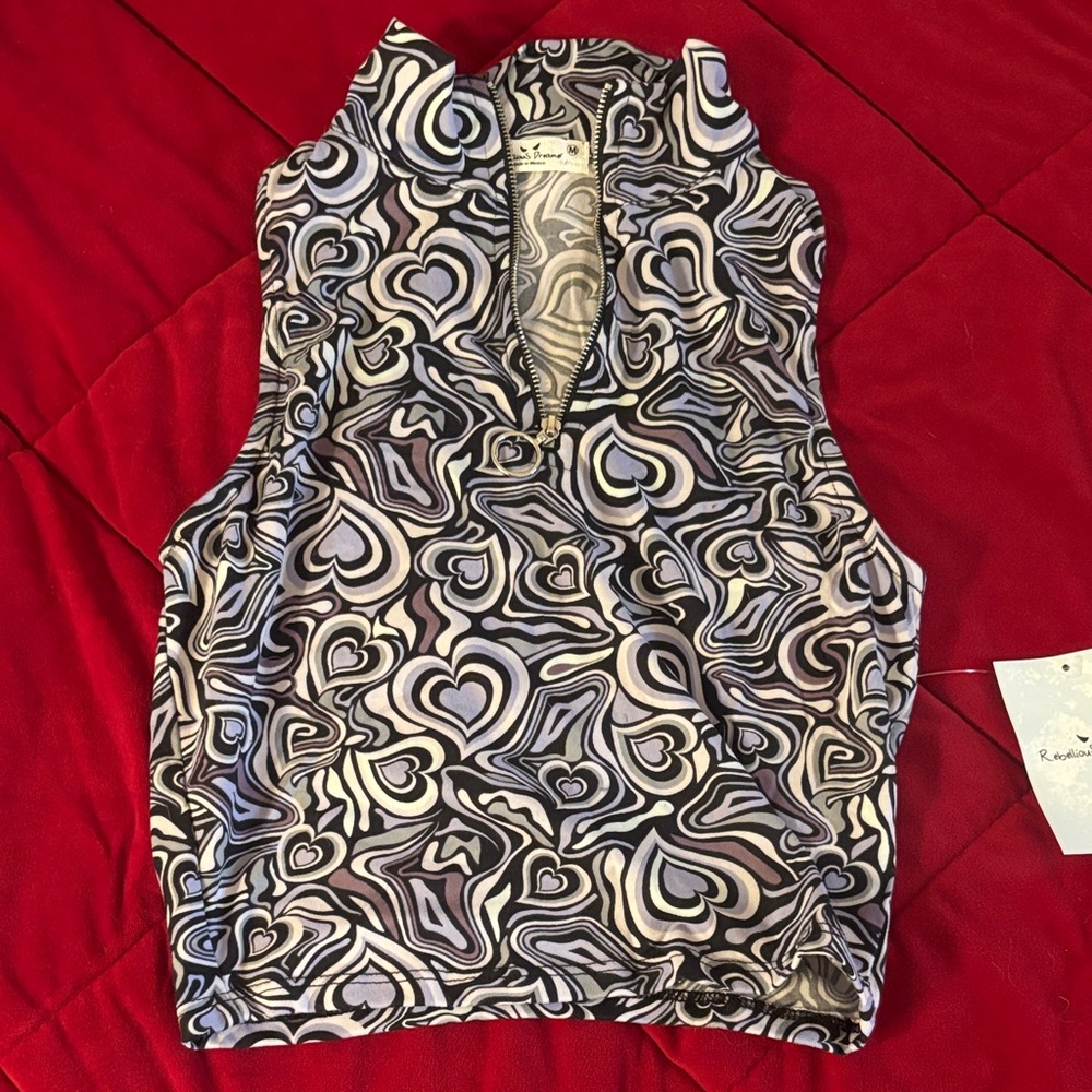 Heart Pattern Blouse